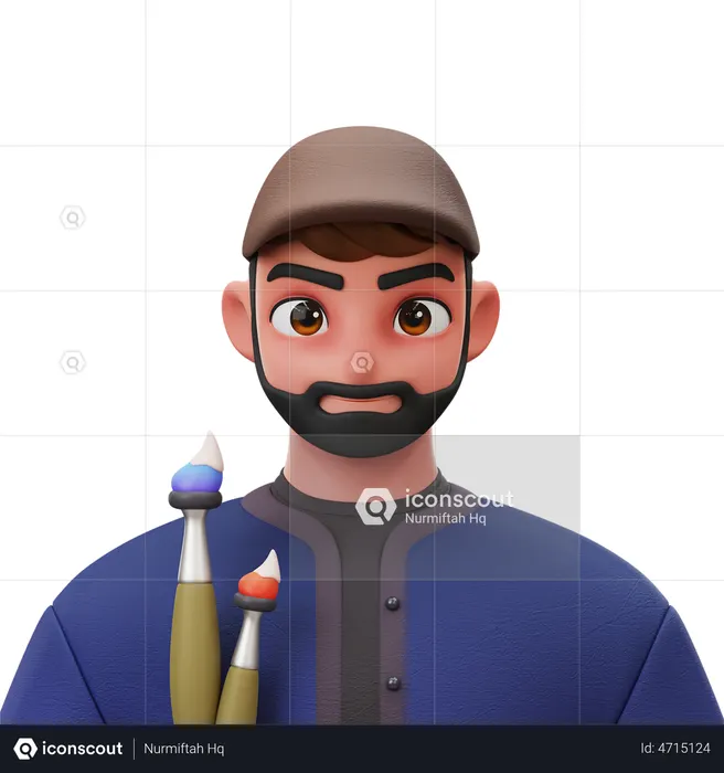 Artista  3D Icon