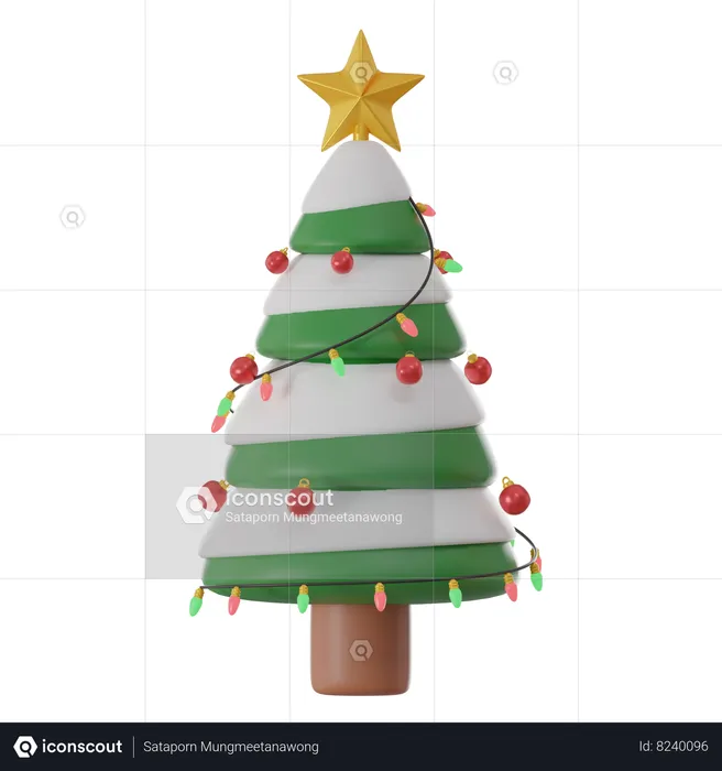 Árvore de Natal  3D Icon