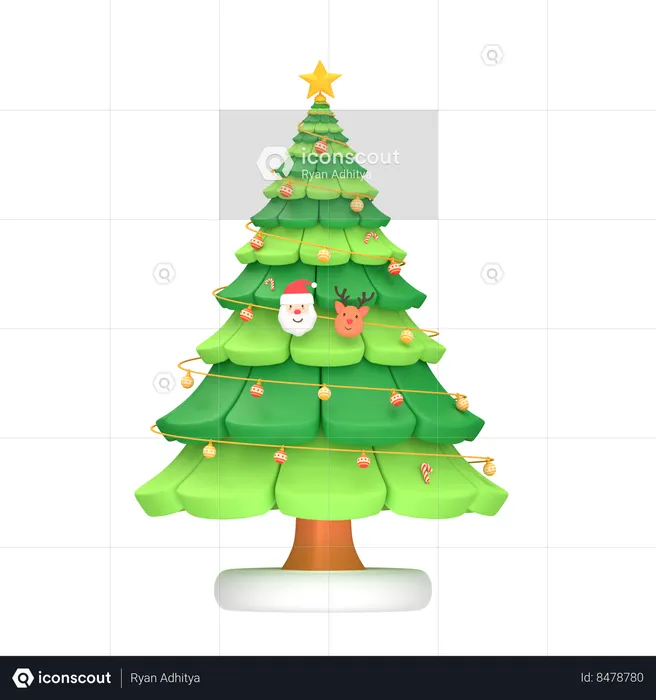 Árvore de Natal  3D Icon