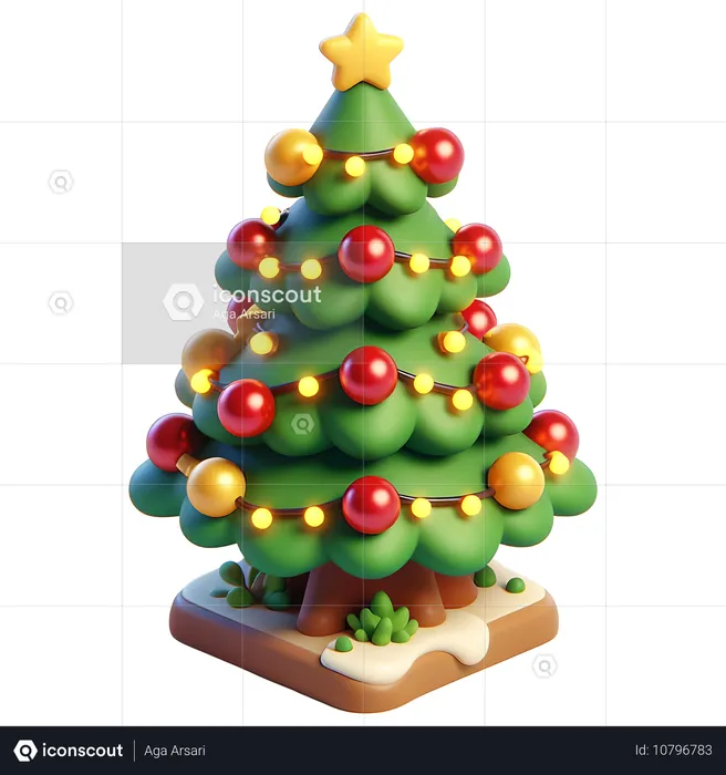 Árvore de Natal  3D Icon