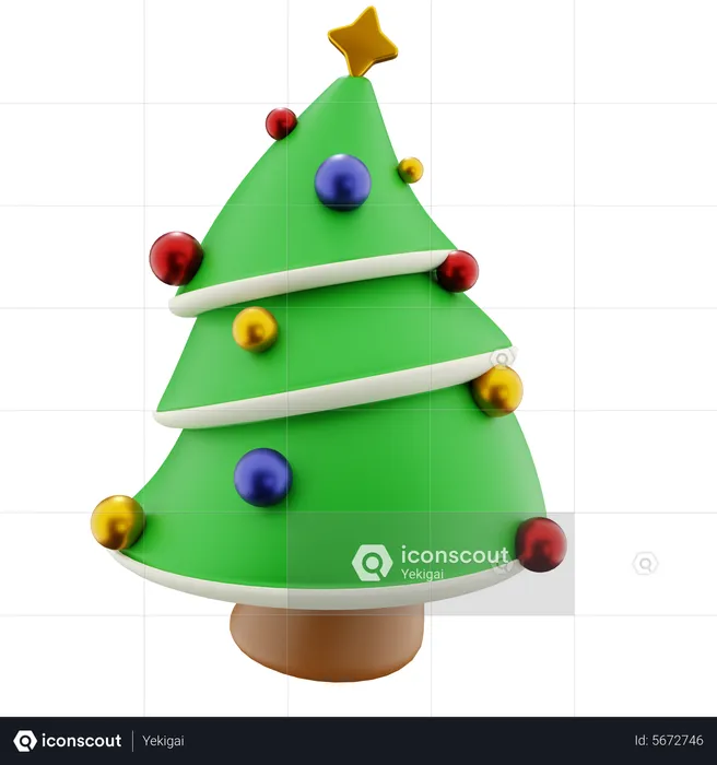 Árvore de Natal  3D Icon