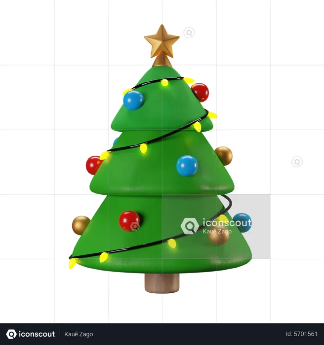 Árvore de Natal  3D Icon