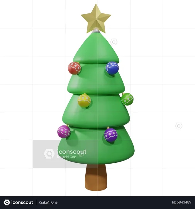 Árvore de Natal  3D Icon