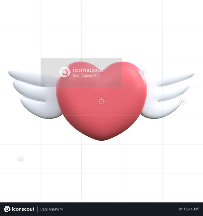 Asa de amor  3D Icon