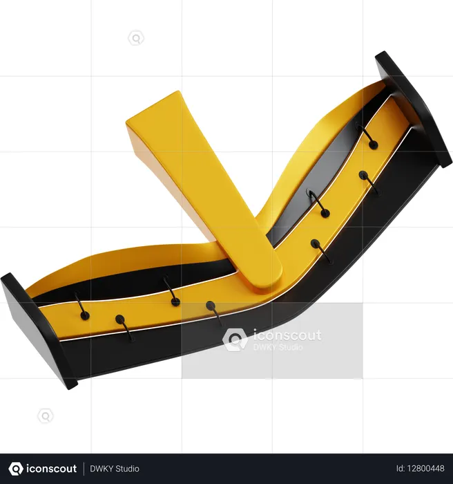 Asa dianteira  3D Icon