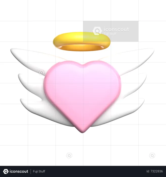 Asas de amor  3D Icon