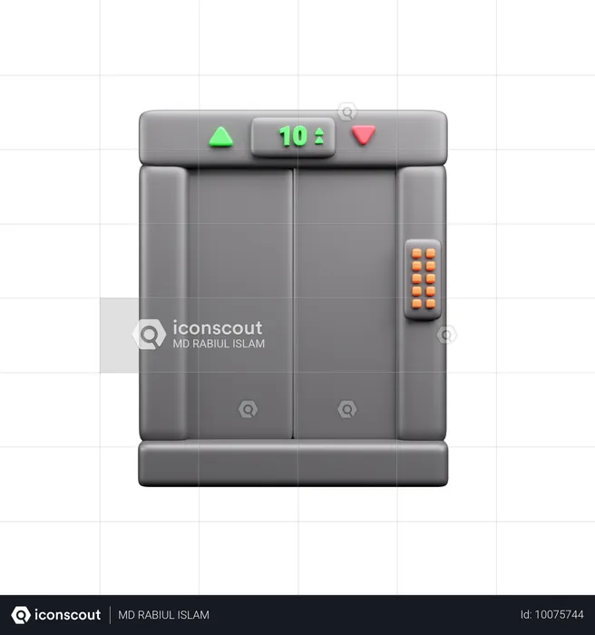 Ascenseur  3D Icon