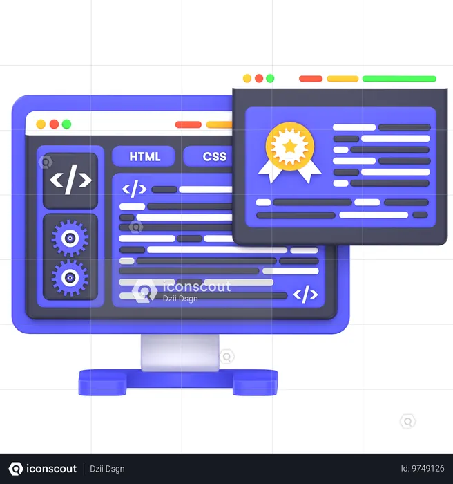 Aseguramiento de la calidad web  3D Icon