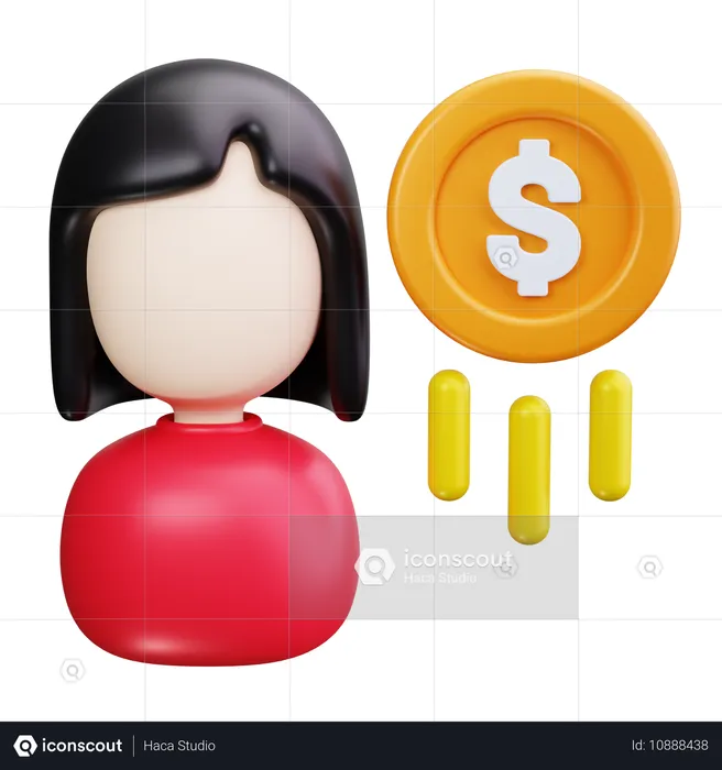 Asesor financiero  3D Icon