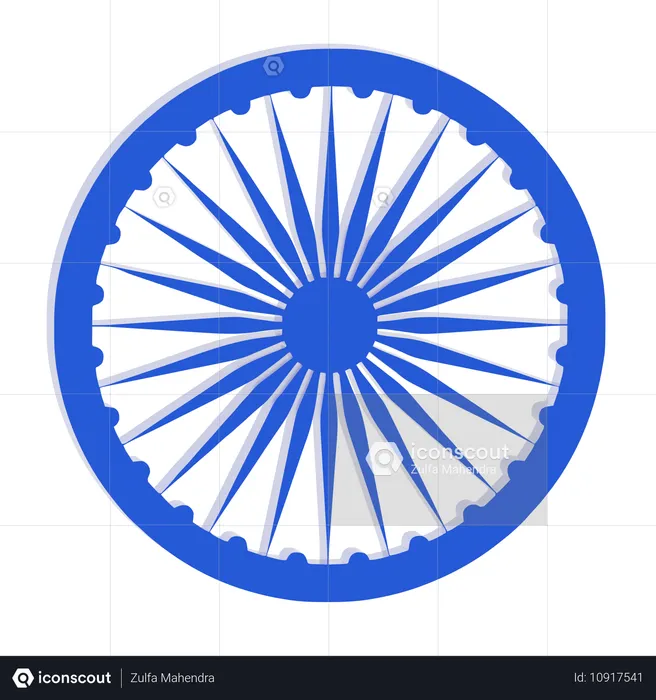 Ashoka Chakra  3D Icon