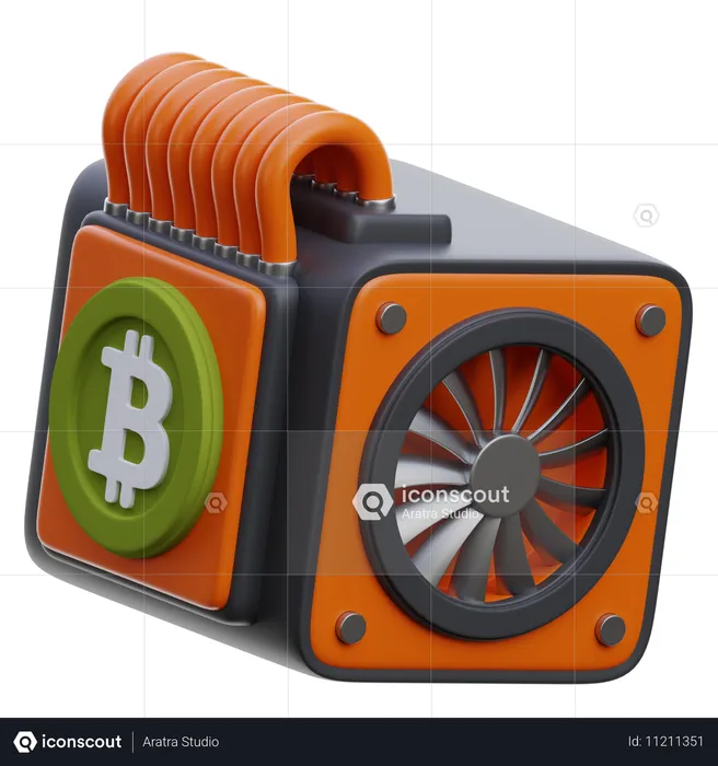 Asic Miner Hardware  3D Icon