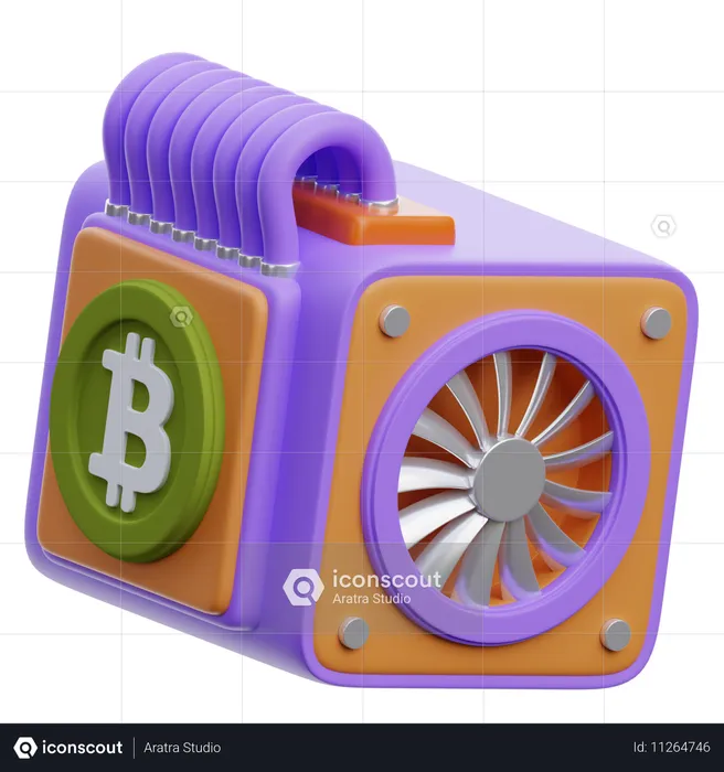 Asic Miner Hardware  3D Icon