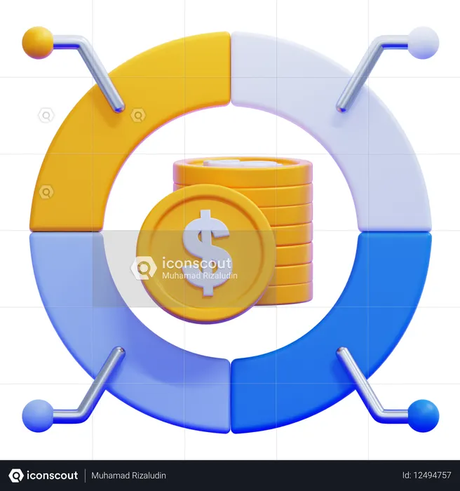 Asignación de activos  3D Icon
