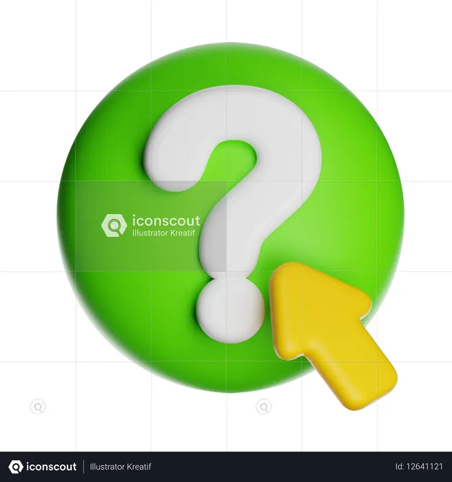 Ask  3D Icon
