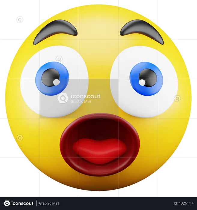 Emoji asombrado Emoji 3D Icon