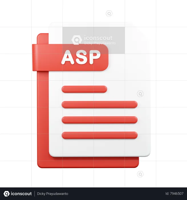 Asp File  3D Icon