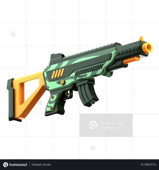 突撃ライフル  3D Icon