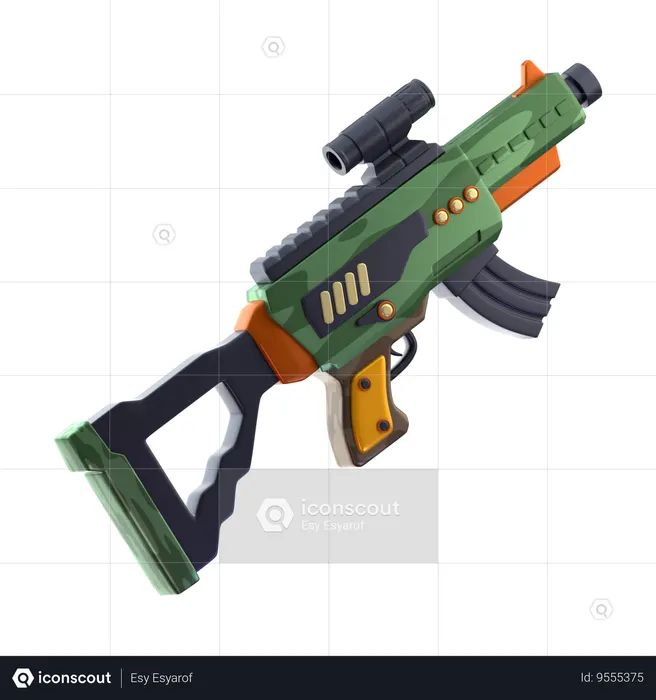 Assault rifle  3D Icon