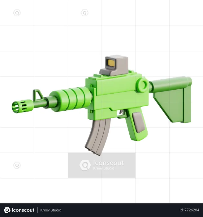 Assault Rifle  3D Icon