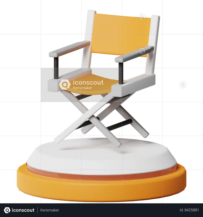 Assento de diretor  3D Icon