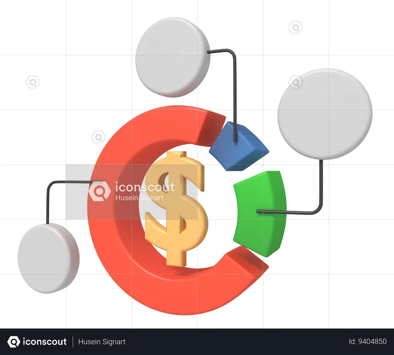 Asset management  3D Icon