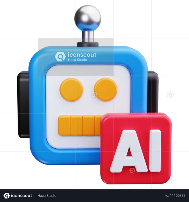 Assistant intelligent  3D Icon