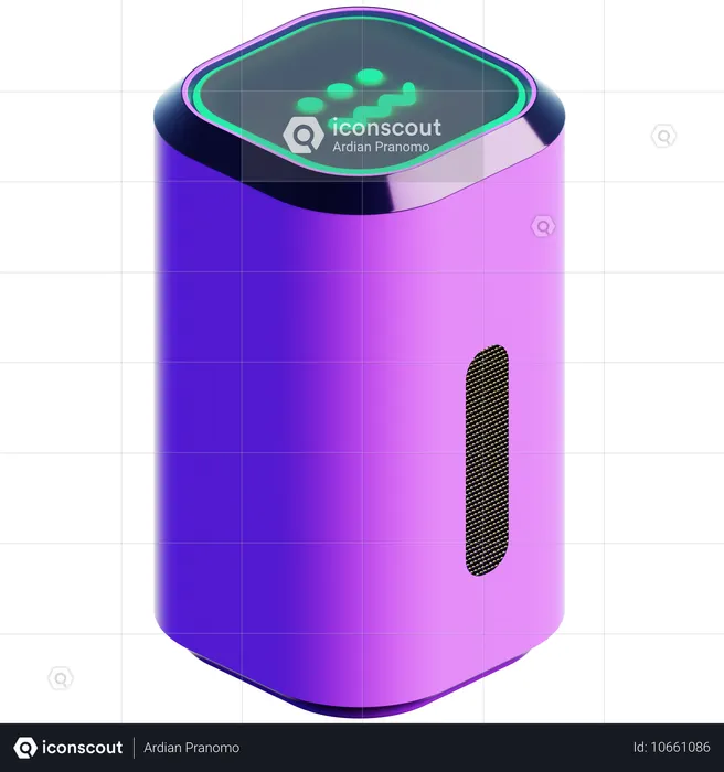 Appareil assistant intelligent  3D Icon