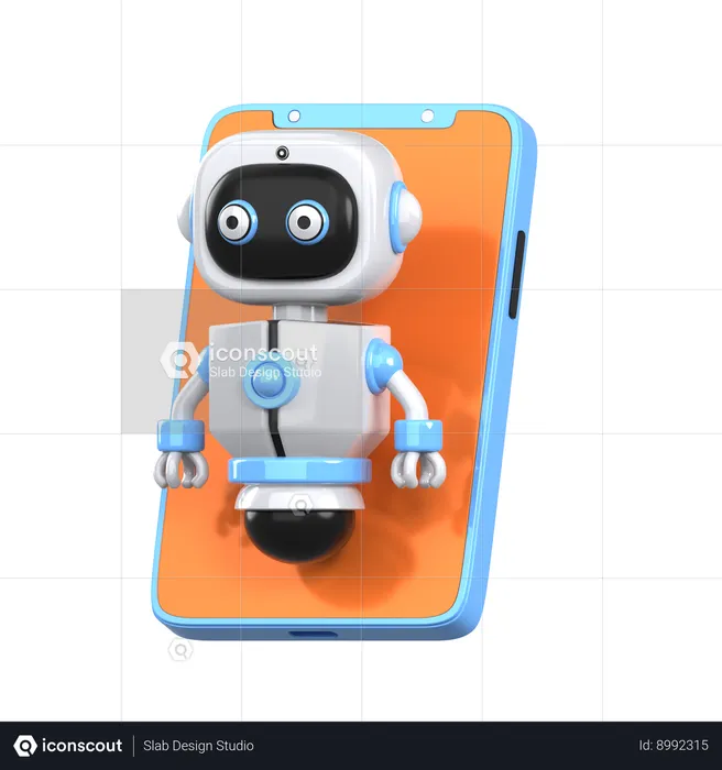 Assistant Robot  3D Icon