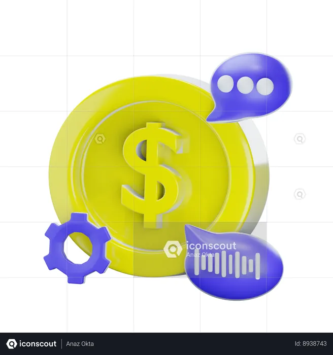 Assistência financeira  3D Icon