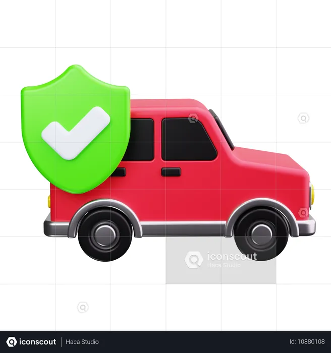 Assurance voiture  3D Icon