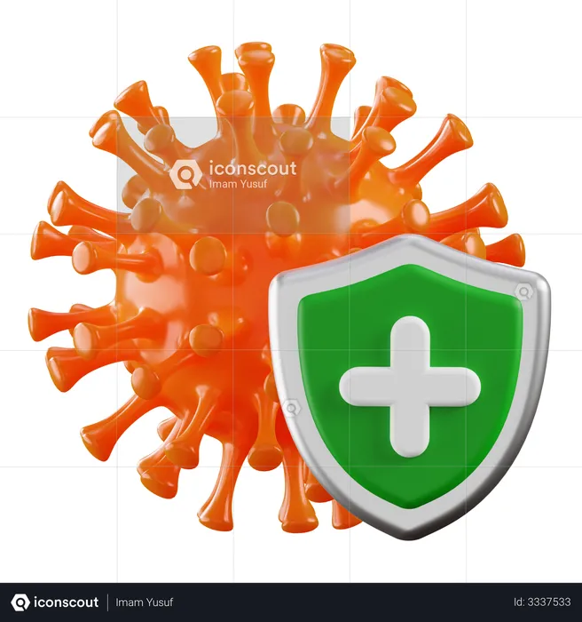 Assurance coronavirus  3D Illustration