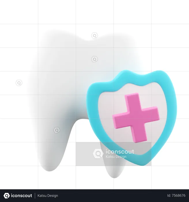 Assurance dentaire  3D Icon