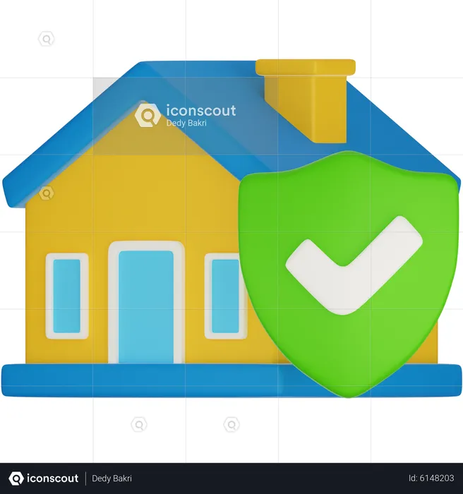 Assurance habitation  3D Icon