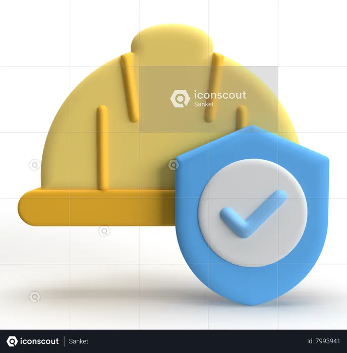 Assurance des travailleurs  3D Icon