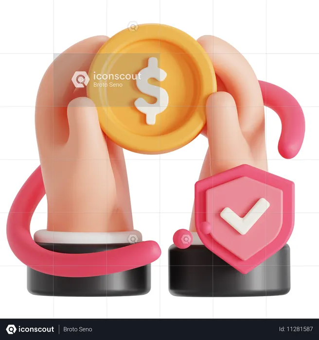 Assurance entreprise  3D Icon