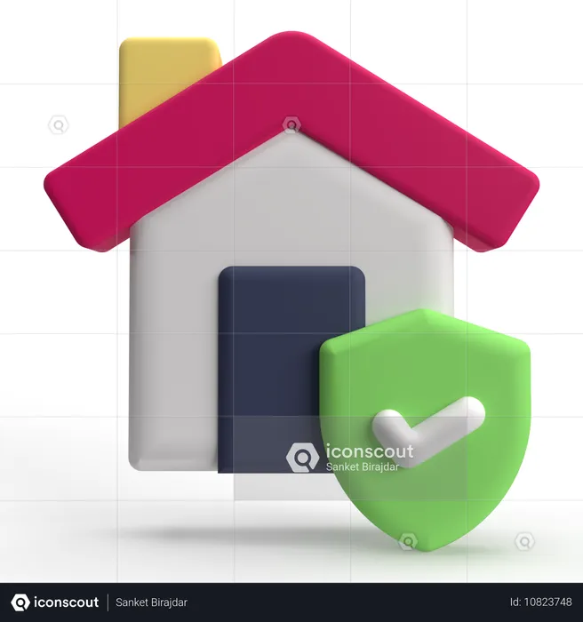 Assurance habitation  3D Icon