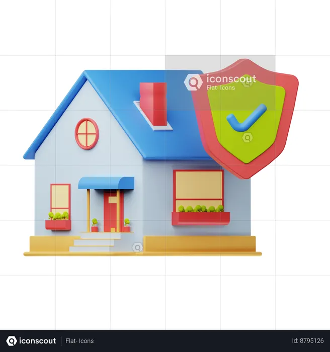 Assurance habitation  3D Icon
