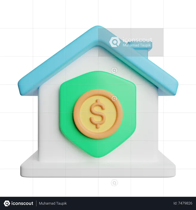 Assurance habitation  3D Icon