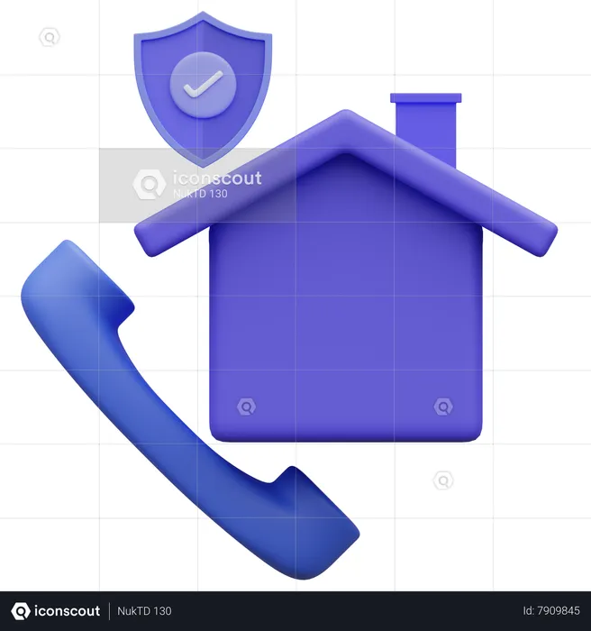 Assurance habitation  3D Icon