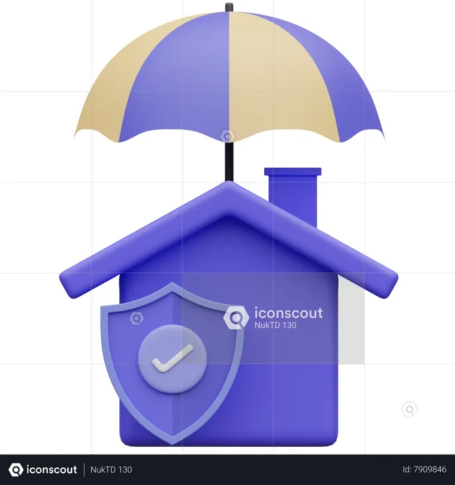 Assurance habitation  3D Icon