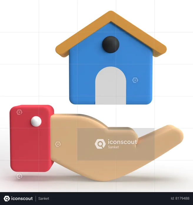 Assurance habitation  3D Icon