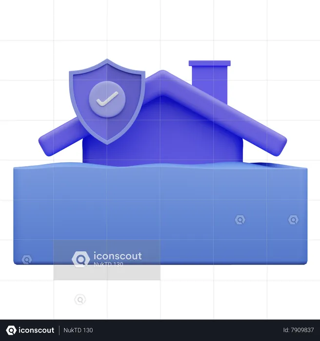 Assurance contre les inondations  3D Icon