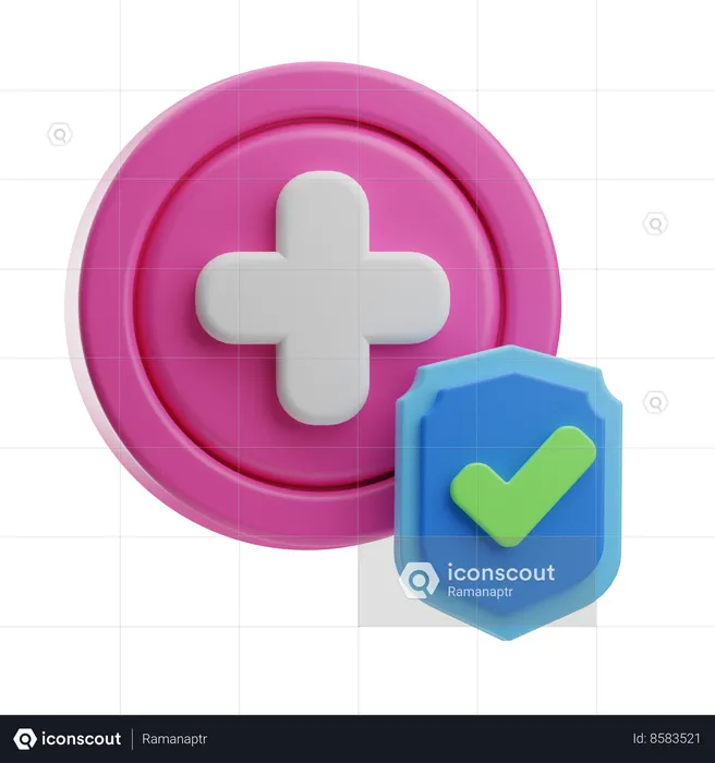 Assurance médicale  3D Icon