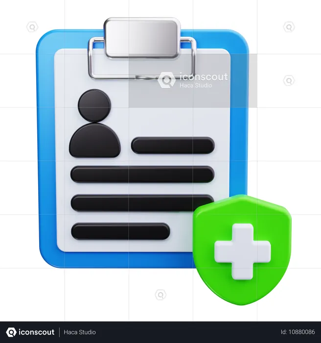 Assurance santé  3D Icon