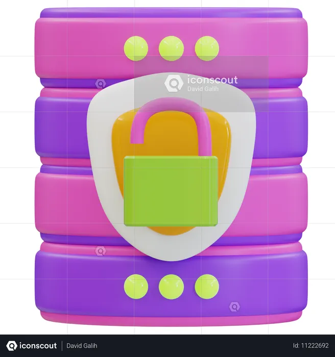 Assurer la sécurité des données contre les fuites de données dans le cloud  Icône 3D