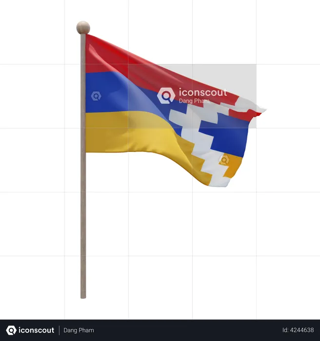 Asta de bandera de artsaj Flag 3D Flag