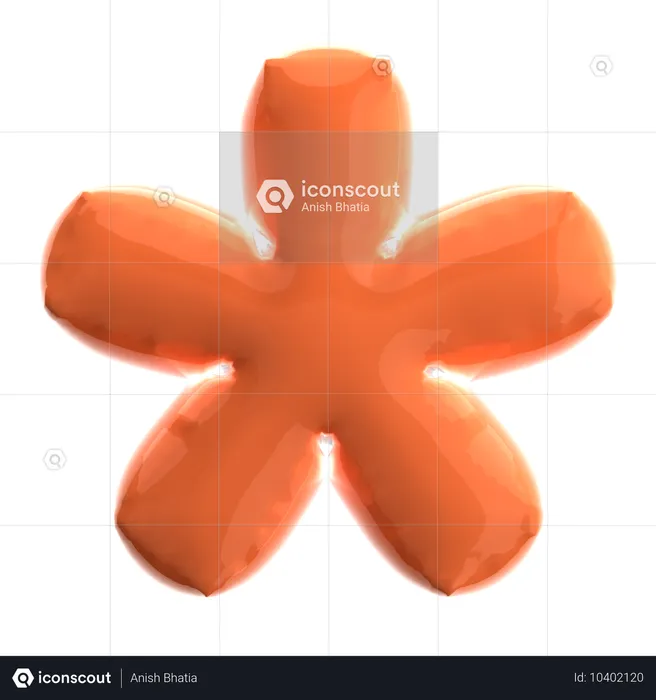 Asterisco  3D Icon