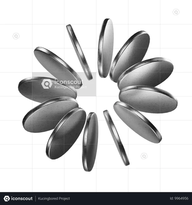 Asterisk Abstract Shape  3D Icon