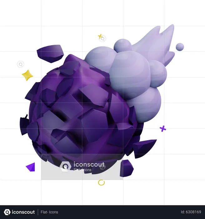 Asteroid  3D Icon
