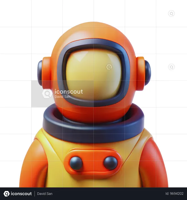 宇宙飛行士  3D Icon